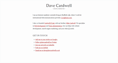 Desktop Screenshot of davecardwell.co.uk