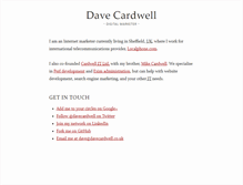 Tablet Screenshot of davecardwell.co.uk